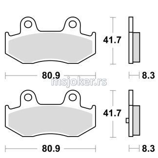 Disk pločice TRW MCB746 ( ORGANIC )