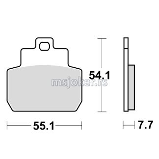 Disk pločice TRW MCB782SRM ( MAXI - SCOOTER SINTER )