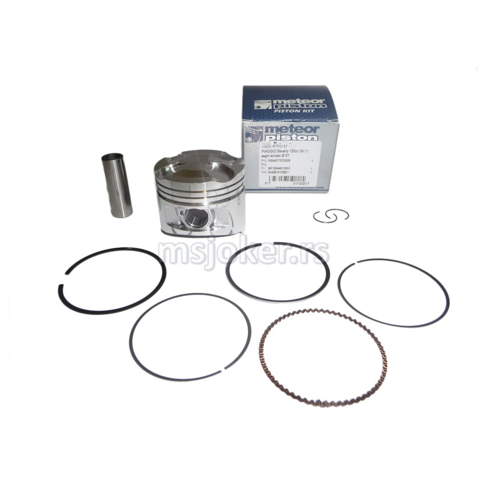 Klip Piaggio Beverly ( 08-11 ) 4 ventila 125cc fi 57.5mm x15mm Meteor